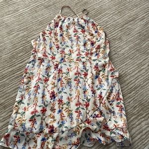 Floral mini dress. Perfect for graduations or showers